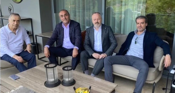 Galatasaraylı yöneticilerden Başkan Cengiz`e geçmiş olsun ziyareti