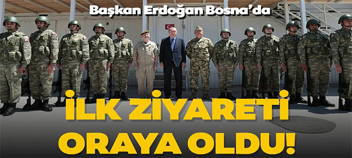 Cumhurbaşkanı Erdoğan Bosna Hersek`te