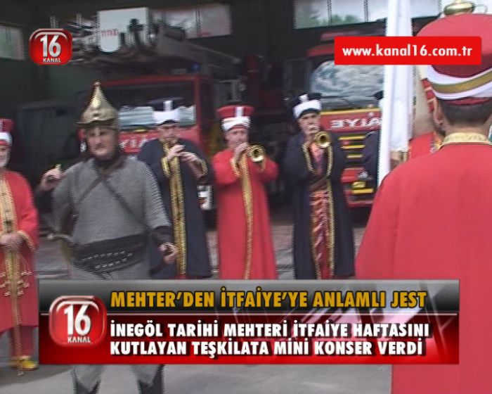 MEHTERDEN İTFAİYEYE ANLAMLI JEST
