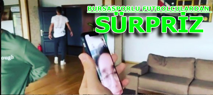 Bursasporlu futbolculardan lösemi hastası Batuhan`a sürpriz