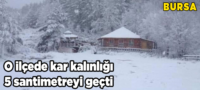 Bursa`da kar yağışı!