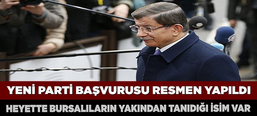 Davutoğlu`nun ekibi parti kuruluş başvurusunu yaptı