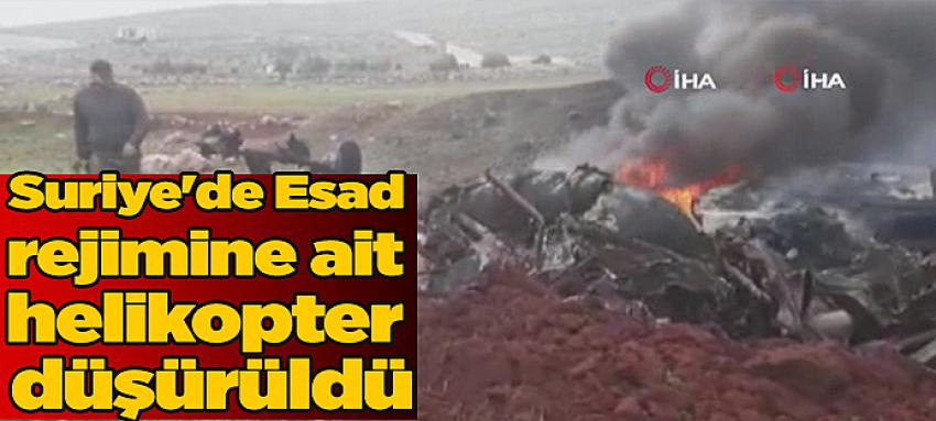 Suriye`de Esad rejimine ait helikopter düşürüldü