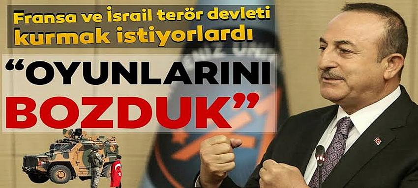 Bakan Çavuşoğlu: `Burada bir terör devleti kurmak istiyorlardı`
