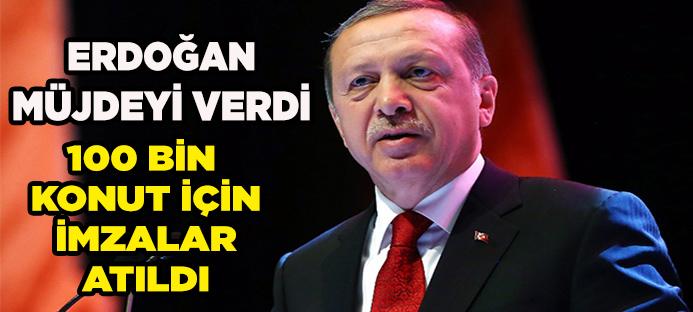 Cumhurbaşkanı Erdoğan`dan sosyal konut müjdesi