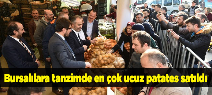 Bursalılara tanzimde en çok ucuz patates satıldı