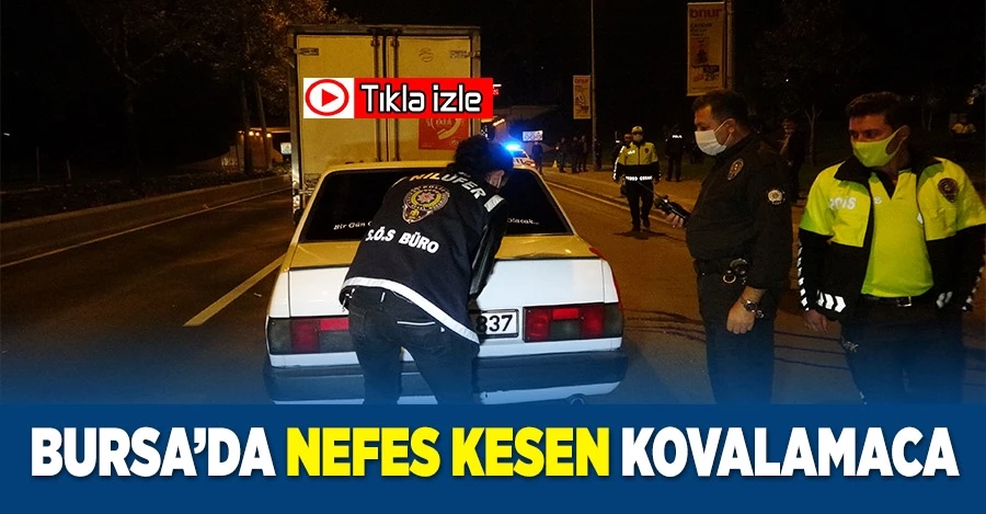 Nefes kesen kovalamacada, uyuşturucu ve silah çıktı