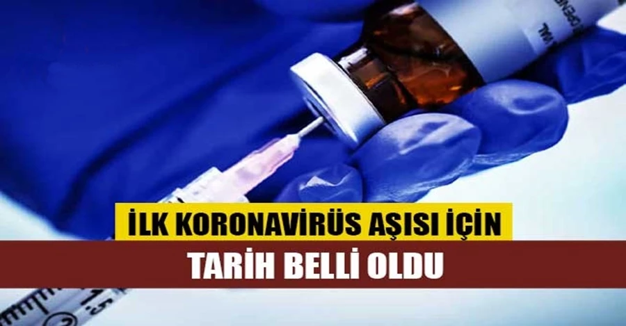 Türkiye’de ilk koronavirüs aşısı için tarih belli oldu