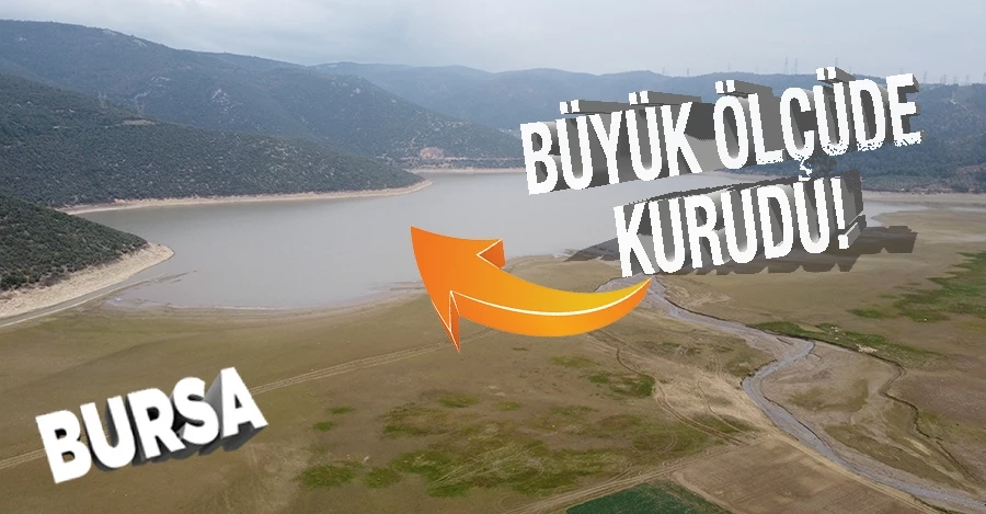Bursa’da tarımın can damarı Gölbaşı Barajı büyük ölçüde kurudu   