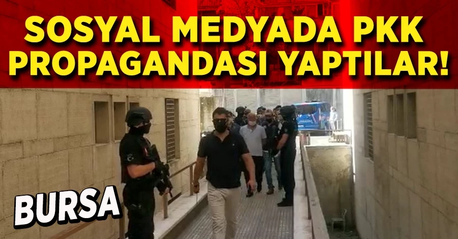 Sosyal medyada PKK propagandası yaptılar!