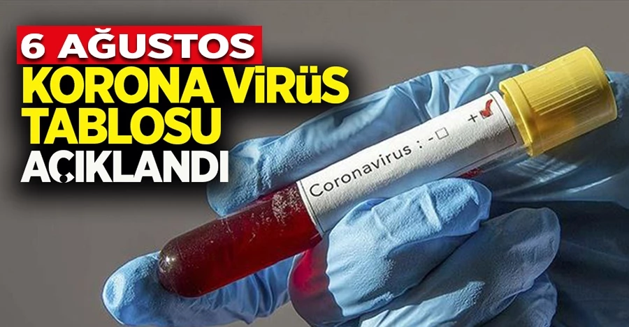 Sağlık Bakanı Koca 6 Ağustos koronavirüs tablosunu açıkladı