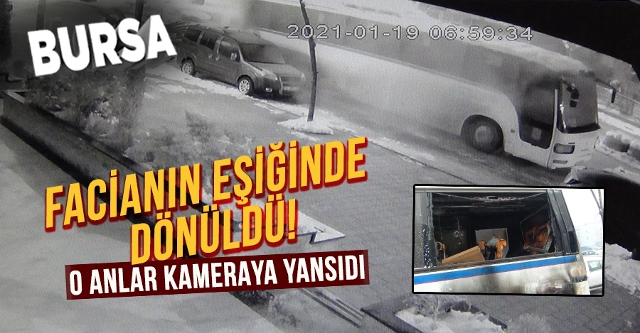 Facianın eşiğinde dönüldü, o anlar kameraya yansıdı   