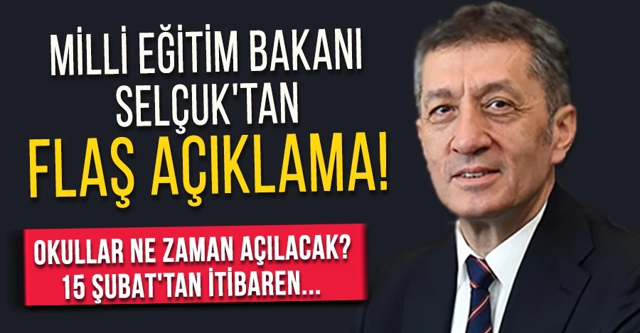 Milli Eğitim Bakanı Selçuk