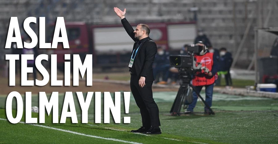 Bursaspor Teknik Direktörü Mustafa Er: 