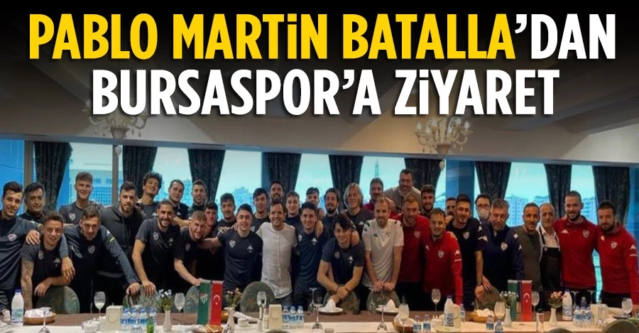 Pablo Martin Batalla, Bursaspor’u ziyaret etti