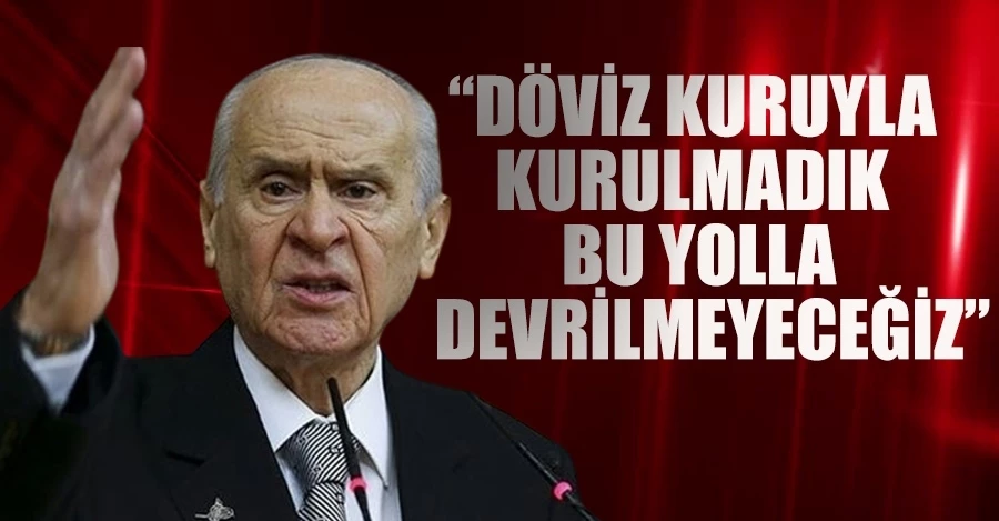MHP Genel Başkanı Bahçeli