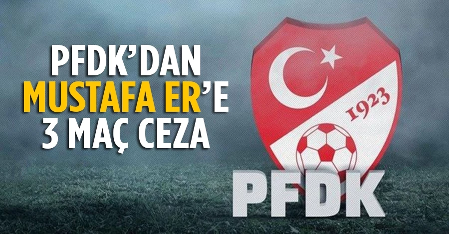 PFDK, Bursaspor Teknik Direktörü Mustafa Er’e 3 maç ceza verdi