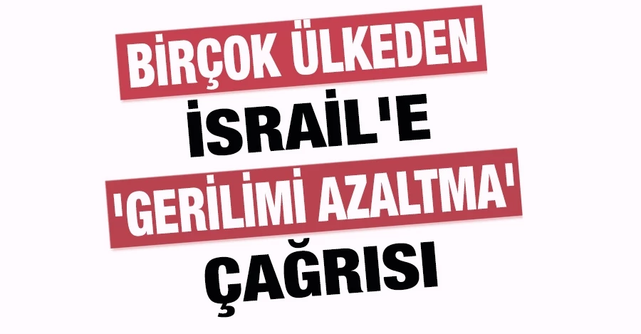 Birçok ülkeden İsrail