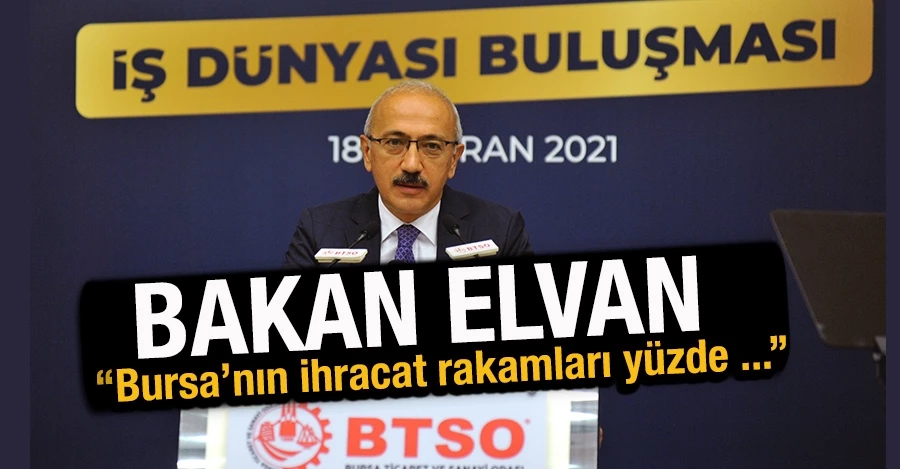 Bakan Elvan: 