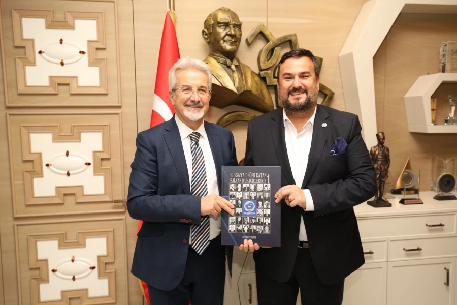Balkantürk Eğitim Vakfı’ndan Başkan Erdem’e ziyaret