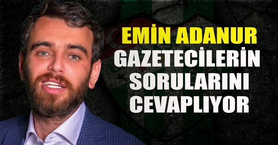 Bursaspor 2. Başkanı Emin Adanur Canlı Yayında basın mensuplarının sorularını yanıtlıyor