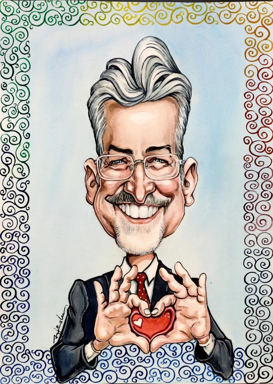 Ödüllü karikatüristler Başkan Erdem ile buluştu