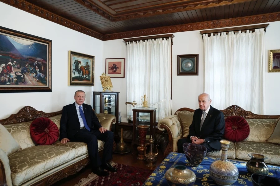 Cumhurbaşkanı Erdoğan, Devlet Bahçeli ile görüşmesi