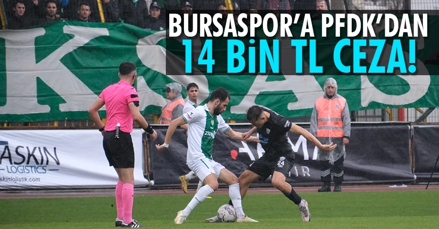 Bursaspor’a PFDK’dan 14 bin TL ceza   
