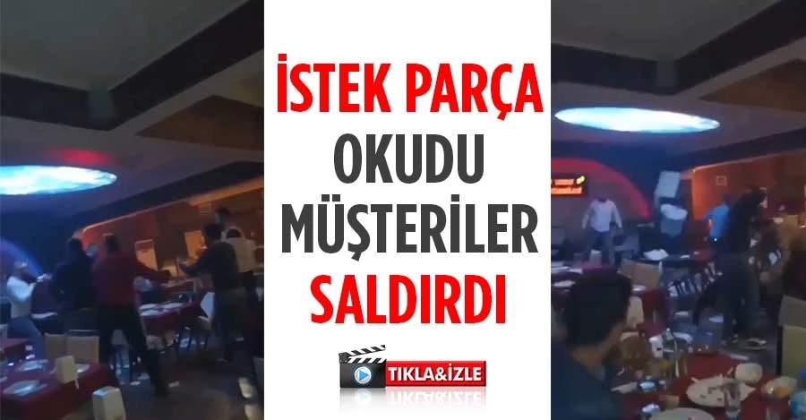  İstek şarkı okudu, müşterilerin saldırısına uğradı   