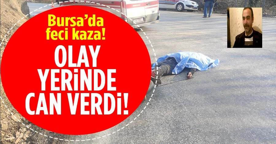 Motosikletle kamyona çarptı, olay yerinde can verdi