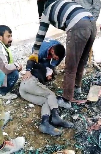 Elazığ’da inşaatın 3. katından düşen işçi yaralandı   