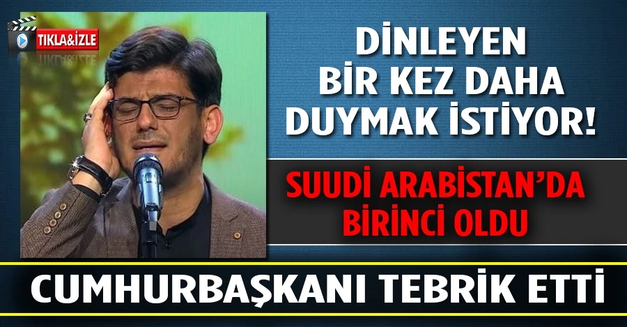 Suudi Arabistan’daki ezan yarışmasında Türk imam Kara birinci oldu   