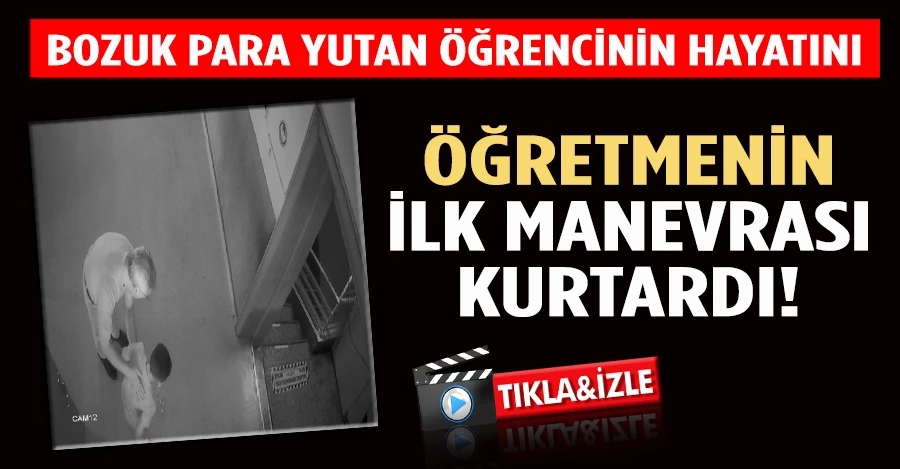 Ölmek üzere olan öğrencinin hayatını kurtardı