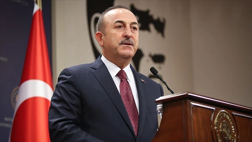 Bakan Çavuşoğlu, KKTC Cumhurbaşkanı Tatar ile görüştü 