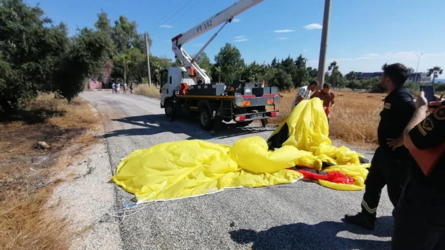 Havada panik kameralara böyle yansıdı