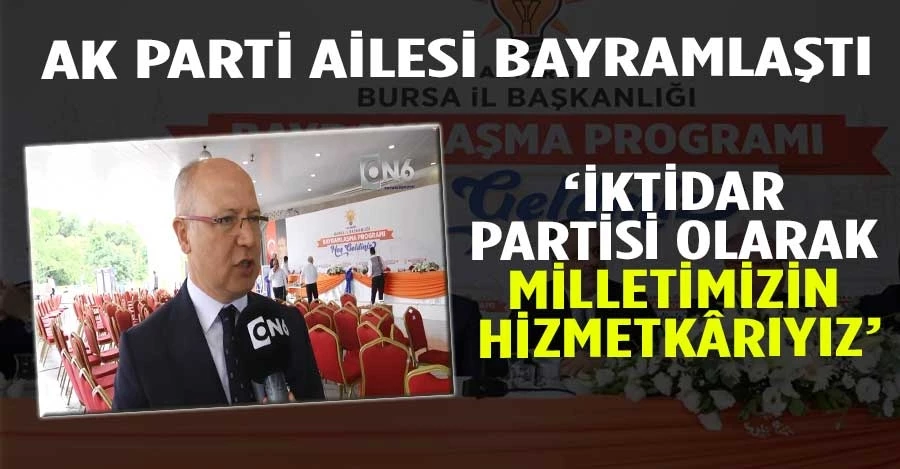 Ak Parti ailesi bayramlaştı