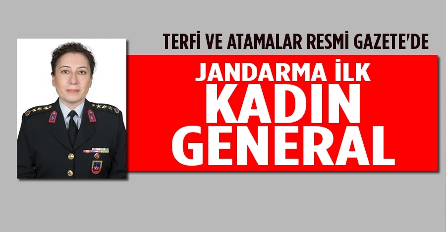 Jandarma Genel Komutanlığındaki terfi ve atamalar Resmi Gazete
