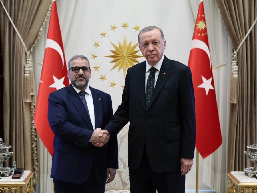 Cumhurbaşkanı Erdoğan, Libya Yüksek Devlet Konseyi Başkanı el-Mişri