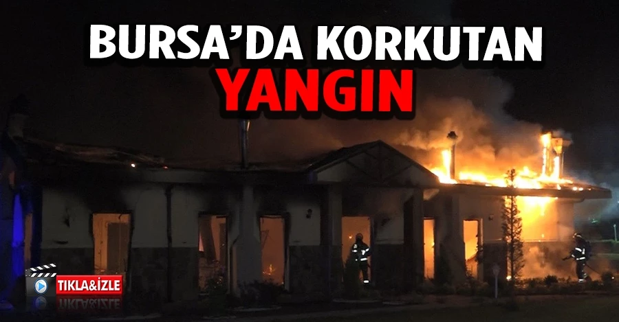  Bursa’da çiftlikte bulunan restoranda yangın çıktı