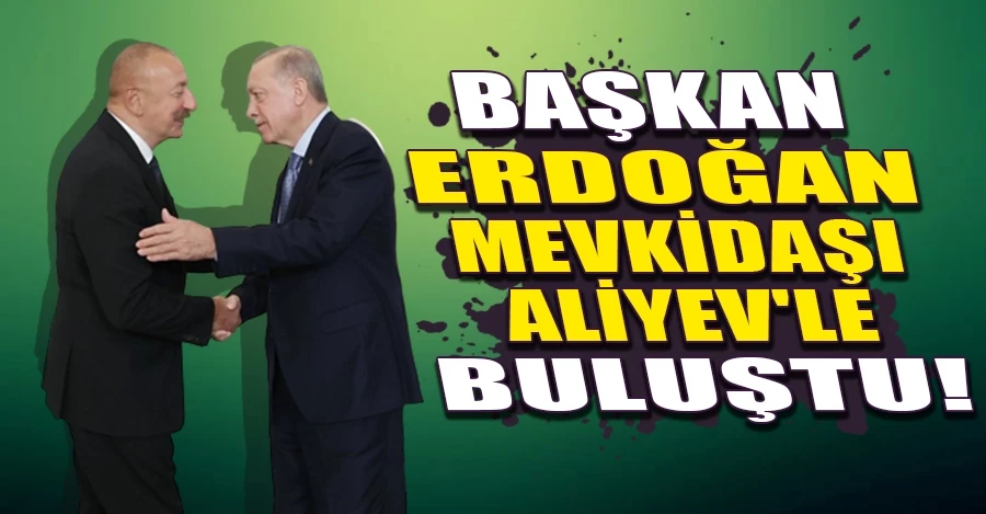 Cumhurbaşkanı Erdoğan, mevkidaşı Aliyev