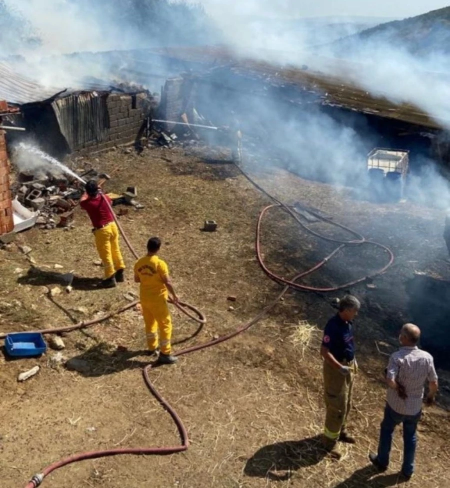 Bandırma’da meralık alandaki yangın korkuttu 