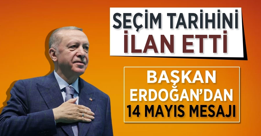 Cumhurbaşkanı Erdoğan AK Parti grup toplantısında seçim tarihini açıkladı