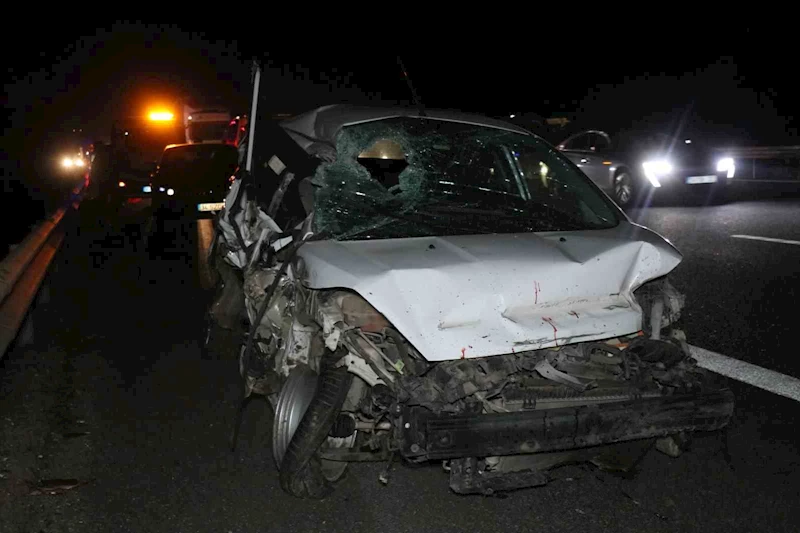 Anadolu Otoyolu’nda 14 araçlık zincirleme kaza: 3 yaralı
