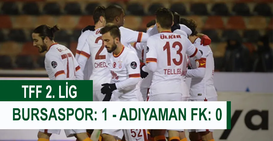 TFF 2. Lig: Bursaspor: 1 - Adıyaman FK: 0