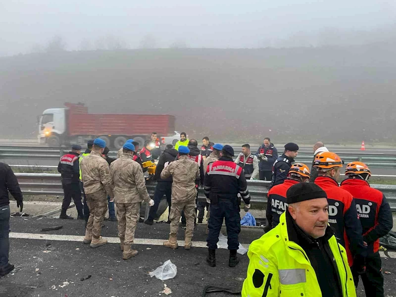 Kuzey Marmara Otoyolu’nda feci kaza: 11 ölü, 57 yaralı
