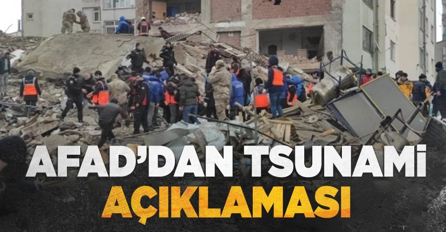 Kahramanmaraş depreminin ardından AFAD