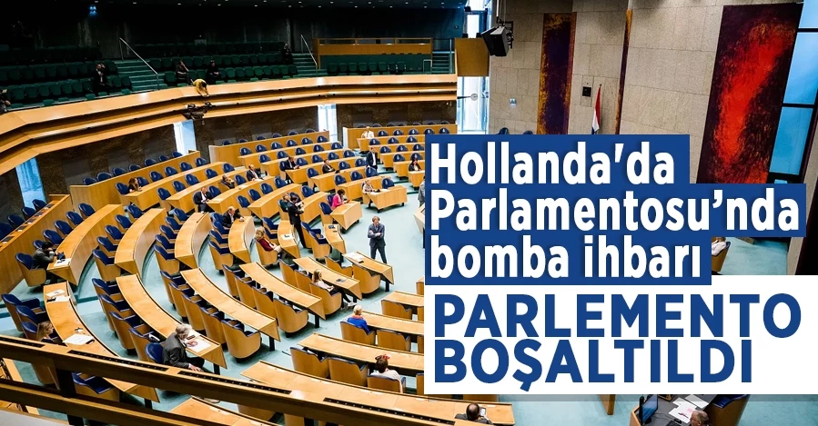 Hollanda parlemento binasında bomba ihbarı!