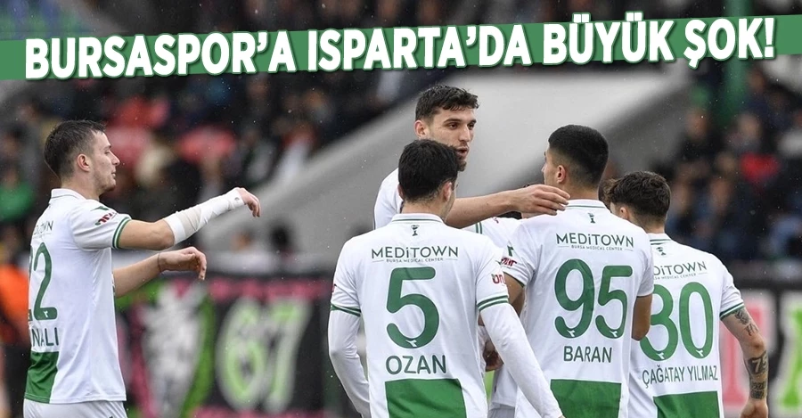 Bursaspor Isparta’da 1 puana razı oldu!