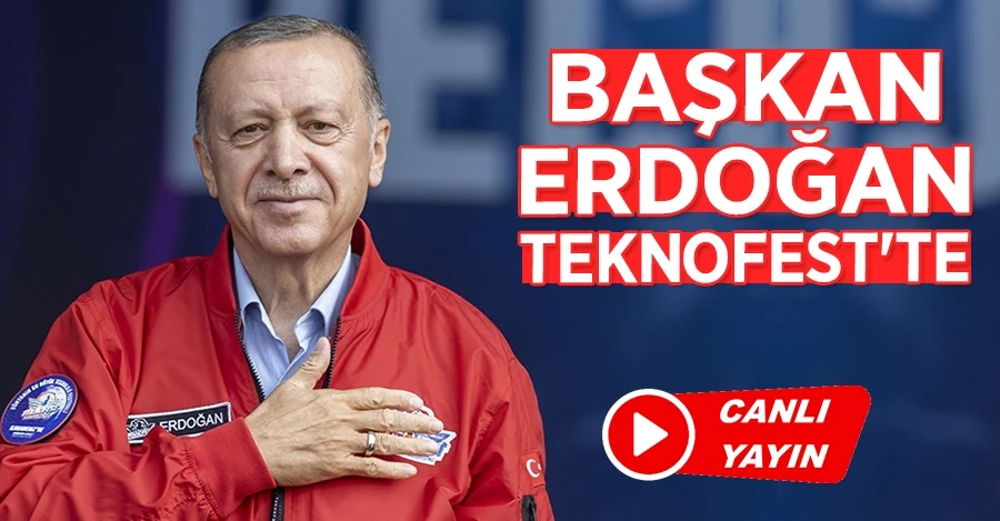 Cumhurbaşkanı Erdoğan TEKNOFEST alanında