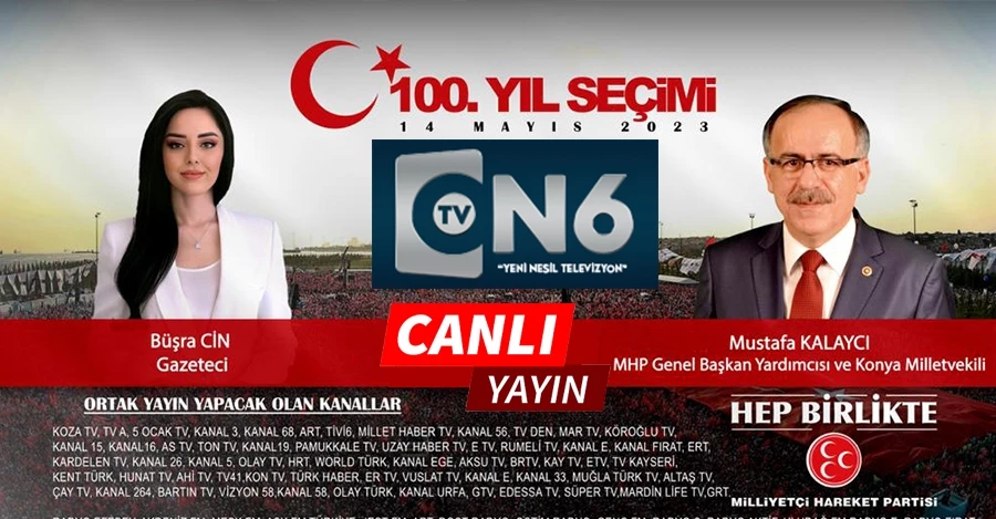 MHP Genel Başkan Yardımcısı ve Konya Milletvekili Mustafa Kalaycı “100. Yıl Seçimi” programına konuk oluyor